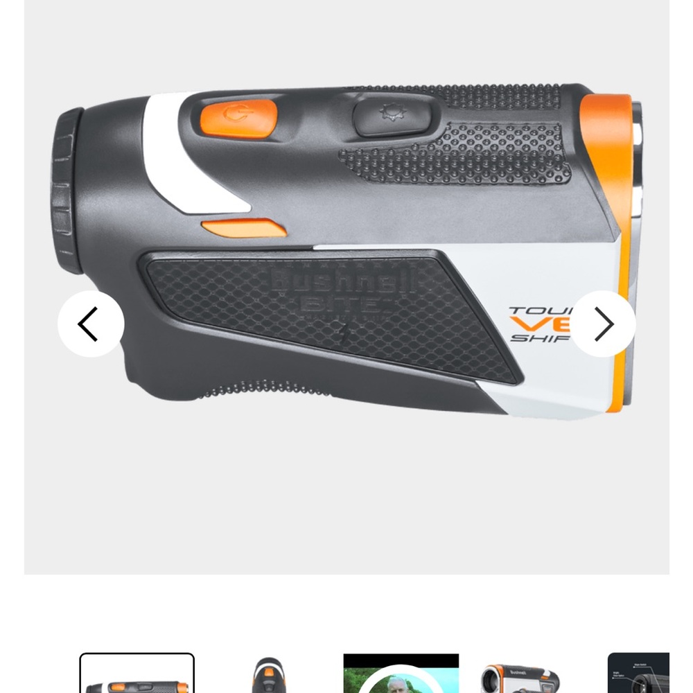 Bushnell Tour V6 Shift Rangefinder - White & Orange - Picture 7 of 9